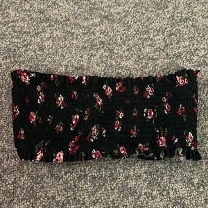 TARGET floral tube bikini top